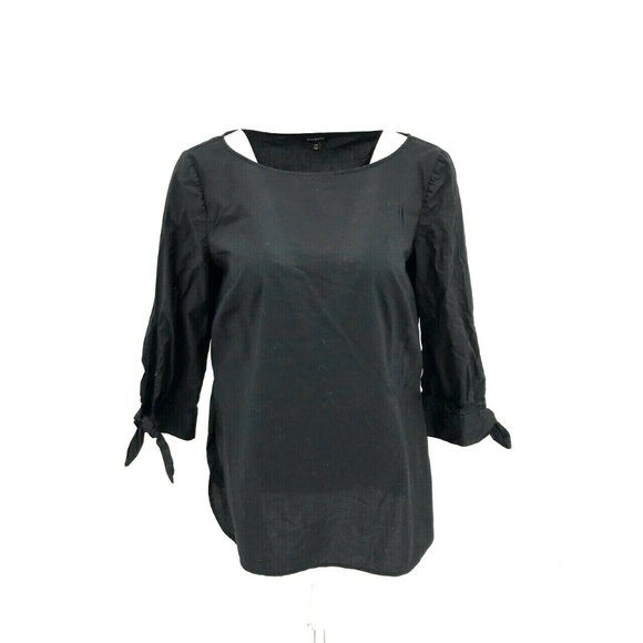 Talbots Tops - Talbots 3/4 Tie Sleeve Boat Neck Blouse Top Sz XS